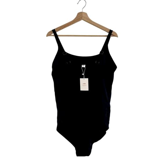 Andie Swim The Full Coverage Amalfi One Piece in Black XXL NWT - Picture 8 of 9